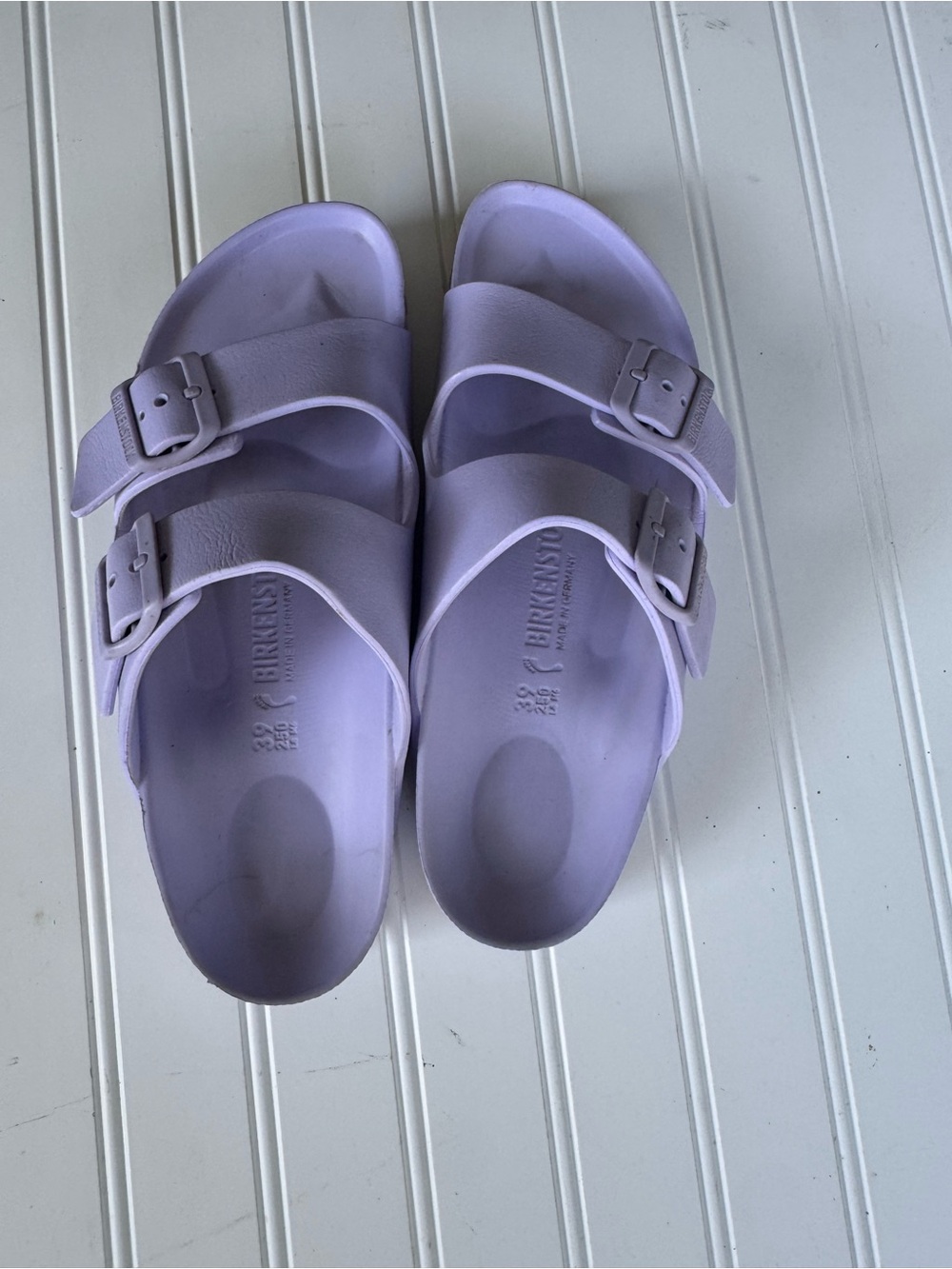 Birkenstock Arizona EVA Sandals in Light Purple